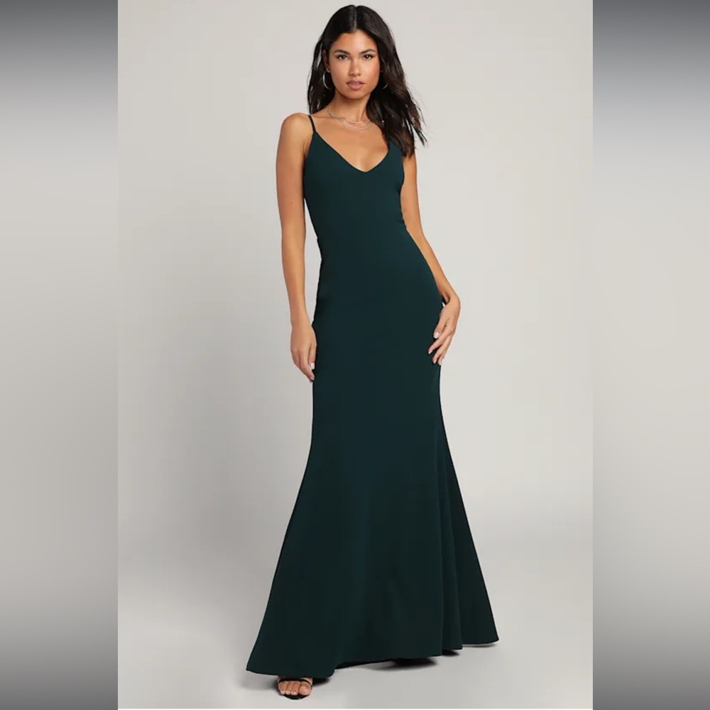 Infinite Glory Forest Green Dress